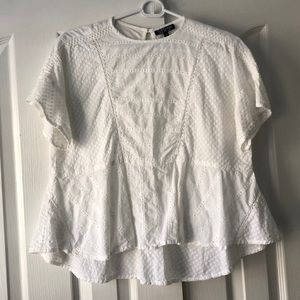 Topshop Eyelet Blouse